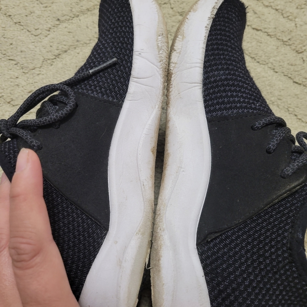 Vessi Black and White Women's Sneakers - Picture 6 of 10